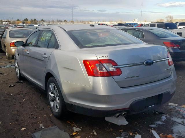 1FAHP2HW6AG138983 - 2010 FORD TAURUS SEL SILVER photo 3