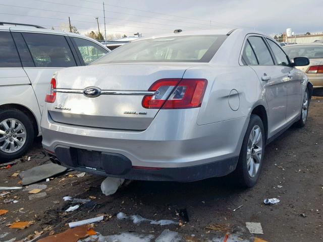 1FAHP2HW6AG138983 - 2010 FORD TAURUS SEL SILVER photo 4