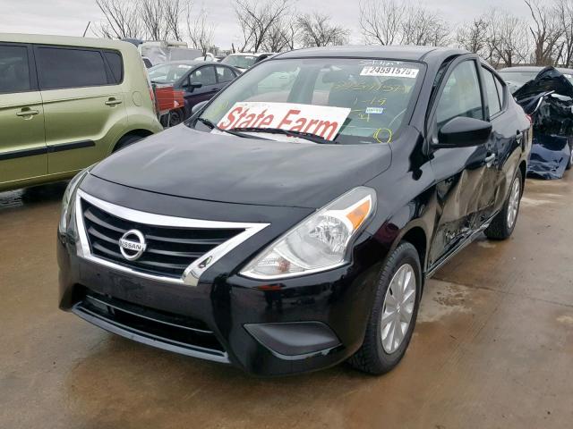 3N1CN7AP0GL873539 - 2016 NISSAN VERSA S BLACK photo 2