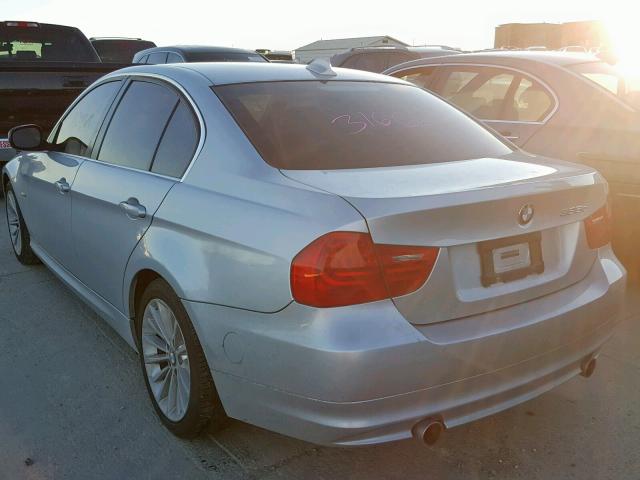 WBAPN7C52BA949253 - 2011 BMW 335 D SILVER photo 3