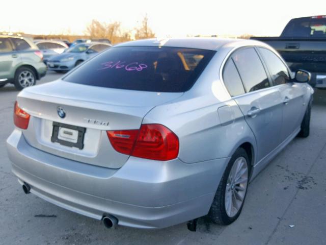 WBAPN7C52BA949253 - 2011 BMW 335 D SILVER photo 4