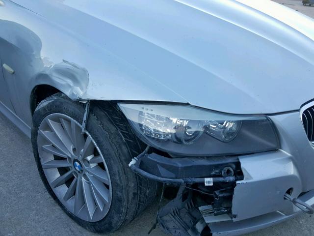 WBAPN7C52BA949253 - 2011 BMW 335 D SILVER photo 9