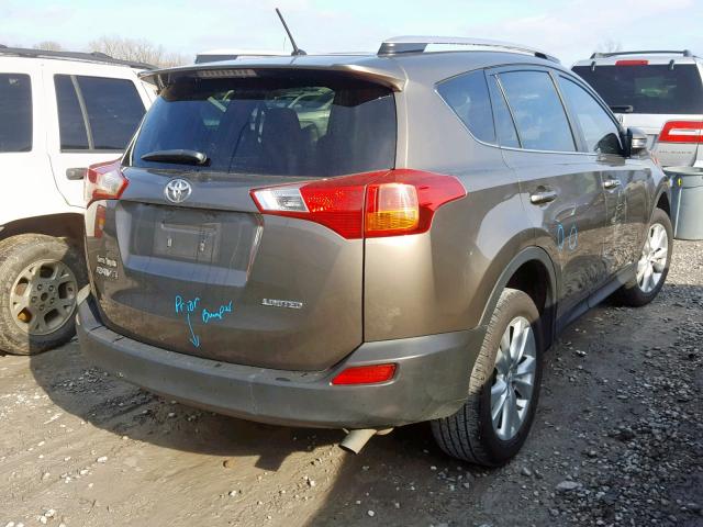 JTMYFREV4DD025217 - 2013 TOYOTA RAV4 LIMIT GRAY photo 4