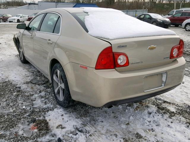1G1ZC5EU3BF161314 - 2011 CHEVROLET MALIBU 1LT BEIGE photo 3