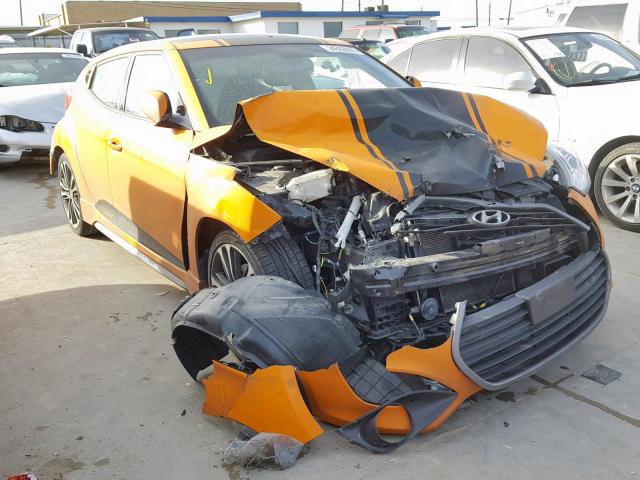 KMHTC6AE8GU290097 - 2016 HYUNDAI VELOSTER T ORANGE photo 1