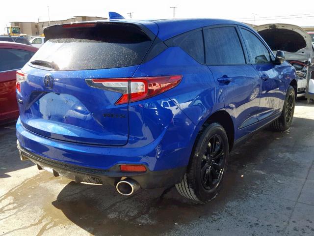 5J8TC1H62KL004217 - 2019 ACURA RDX BLUE photo 4