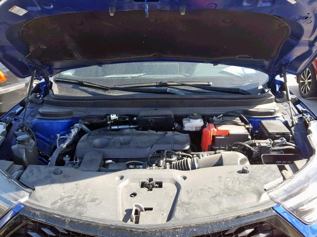 5J8TC1H62KL004217 - 2019 ACURA RDX BLUE photo 7