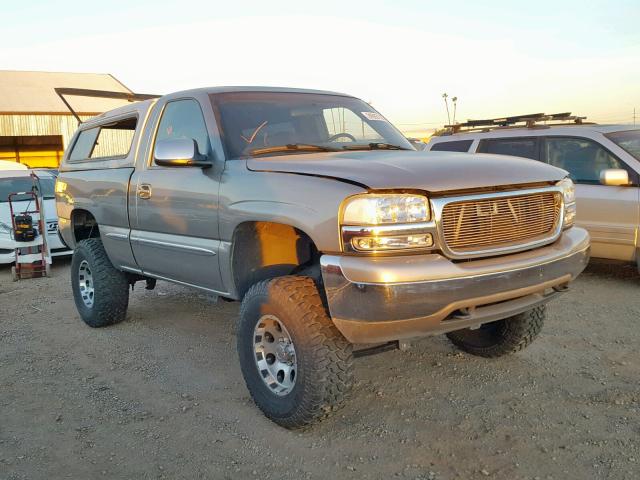 1GTEK14T21Z134192 - 2001 GMC NEW SIERRA TAN photo 1