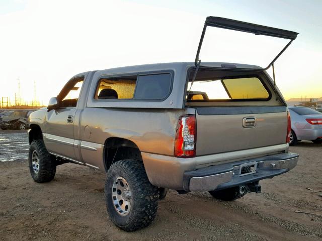 1GTEK14T21Z134192 - 2001 GMC NEW SIERRA TAN photo 3