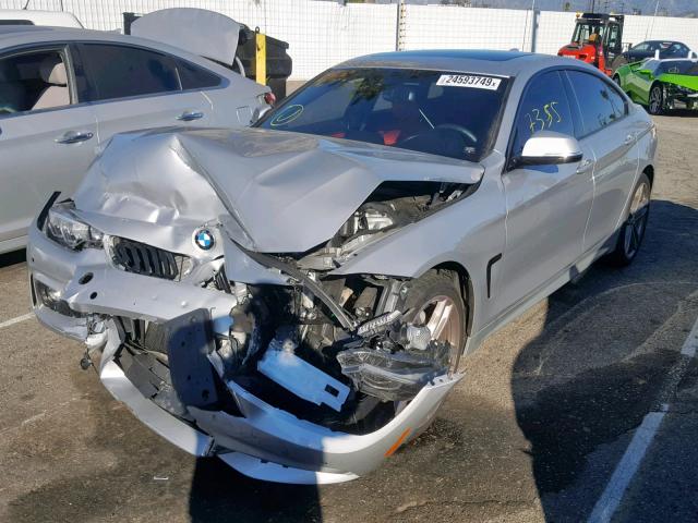 WBA4J1C54KBM16097 - 2019 BMW 430I GRAN SILVER photo 2