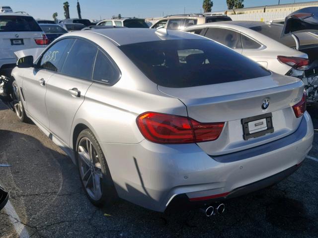 WBA4J1C54KBM16097 - 2019 BMW 430I GRAN SILVER photo 3