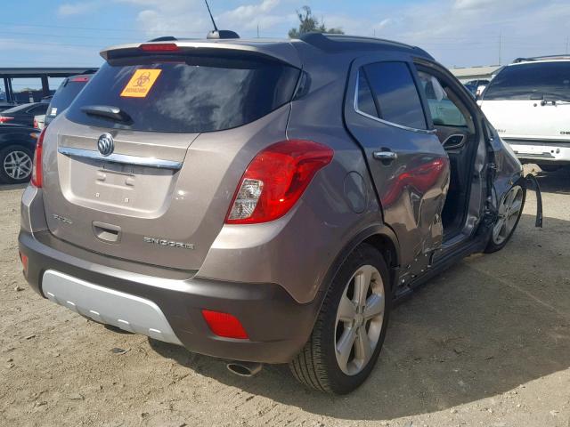 KL4CJCSB7FB114787 - 2015 BUICK ENCORE GRAY photo 4