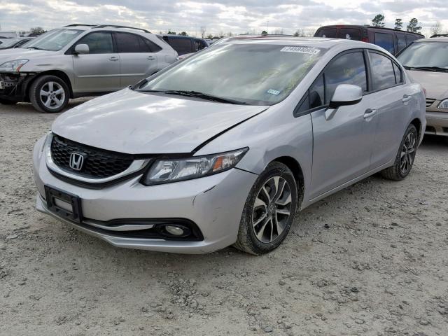 19XFB2F92DE009365 - 2013 HONDA CIVIC EXL SILVER photo 2