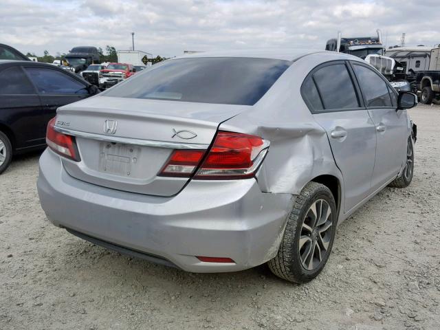 19XFB2F92DE009365 - 2013 HONDA CIVIC EXL SILVER photo 4