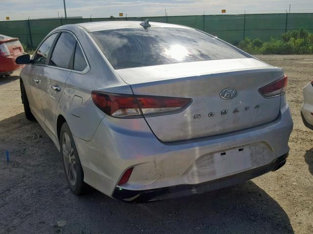 5NPE34AF2JH597518 - 2018 HYUNDAI SONATA SPO SILVER photo 3