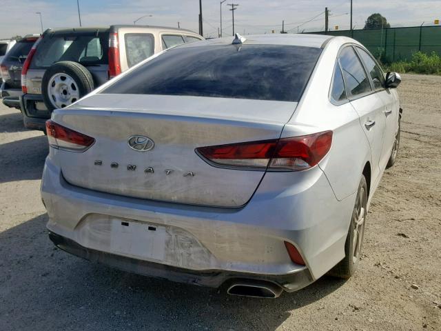 5NPE34AF2JH597518 - 2018 HYUNDAI SONATA SPO SILVER photo 4