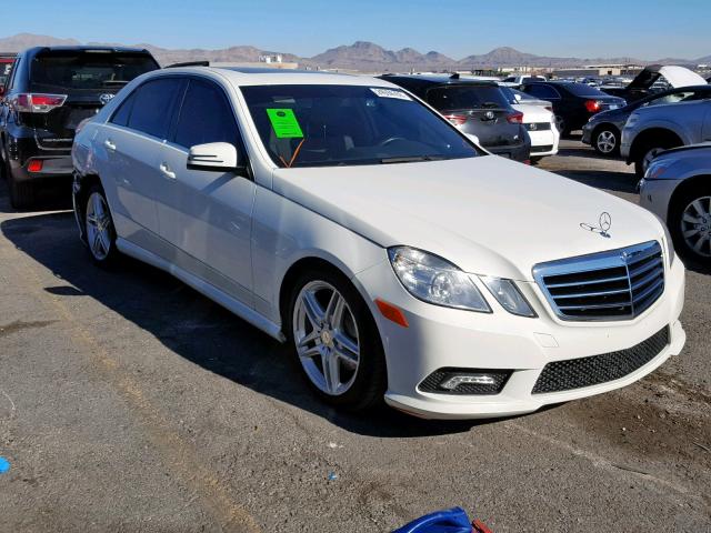 WDDHF5GB5BA399223 - 2011 MERCEDES-BENZ E 350 WHITE photo 1