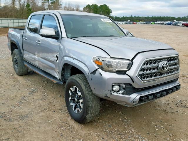 5TFCZ5AN9HX074305 - 2017 TOYOTA TACOMA DOU ვერცხლისფერი ფოტო 1