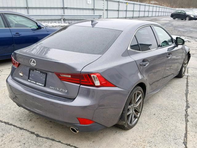 JTHCF1D26E5007007 - 2014 LEXUS IS 250 GRAY photo 4