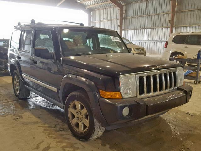 1J8HG58206C276437 - 2006 JEEP COMMANDER BLACK photo 1