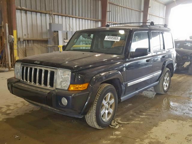 1J8HG58206C276437 - 2006 JEEP COMMANDER BLACK photo 2
