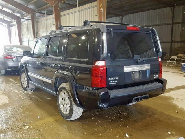 1J8HG58206C276437 - 2006 JEEP COMMANDER BLACK photo 3