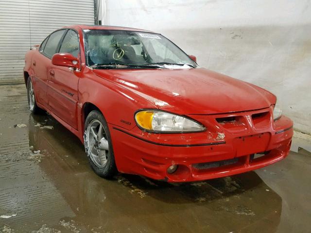 1G2NW52E6YM740249 - 2000 PONTIAC GRAND AM G RED photo 1