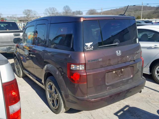 5J6YH18957L013799 - 2007 HONDA ELEMENT SC BURGUNDY photo 3