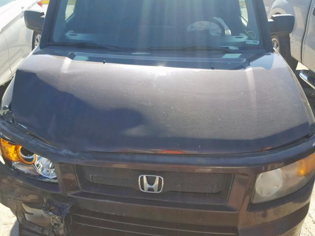 5J6YH18957L013799 - 2007 HONDA ELEMENT SC BURGUNDY photo 7