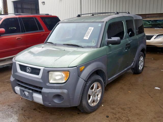 5J6YH18564L008474 - 2004 HONDA ELEMENT EX GREEN photo 2