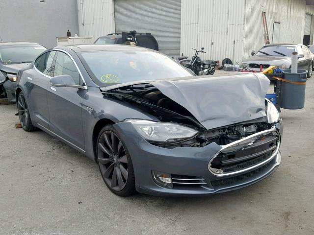 5YJSA1CP3DFP07993 - 2013 TESLA MODEL S GRAY photo 1