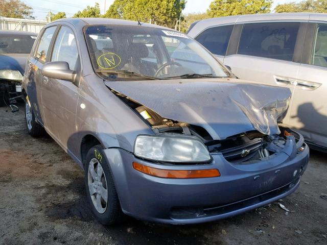 KL1TD666X8B148082 - 2008 CHEVROLET AVEO BASE Сұр фото 1