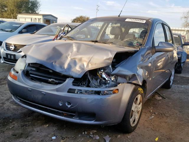 KL1TD666X8B148082 - 2008 CHEVROLET AVEO BASE Сұр фото 2