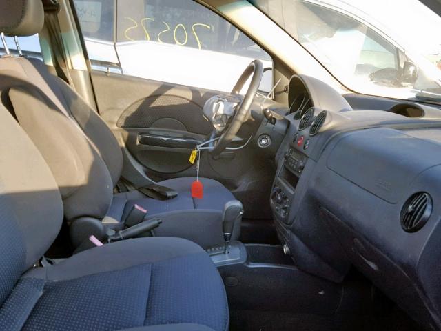 KL1TD666X8B148082 - 2008 CHEVROLET AVEO BASE Сұр фото 5