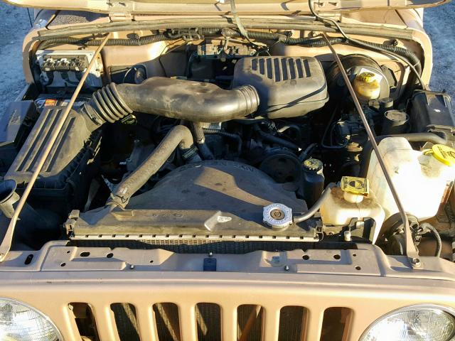 1J4FY29P0XP442626 - 1999 JEEP WRANGLER / GOLD photo 7