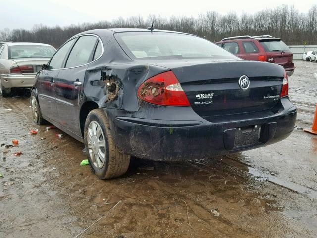 2G4WC582161277365 - 2006 BUICK LACROSSE C BLACK photo 3