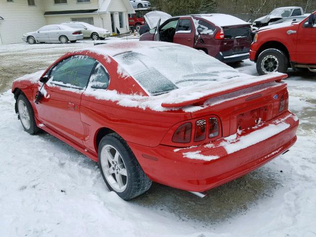 1FALP42X9VF123803 - 1997 FORD MUSTANG GT RED photo 3