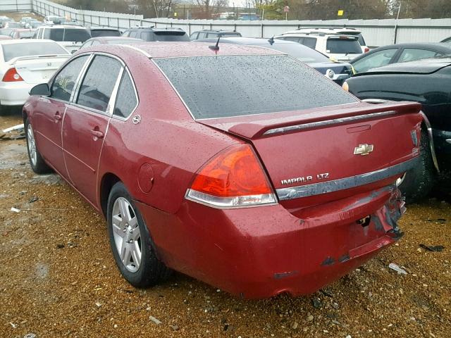 2G1WU581069381123 - 2006 CHEVROLET IMPALA LTZ BURGUNDY photo 3