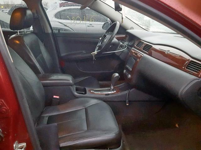 2G1WU581069381123 - 2006 CHEVROLET IMPALA LTZ BURGUNDY photo 5