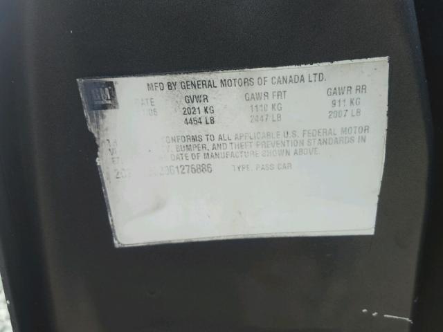 2G2WP552061276886 - 2006 PONTIAC GRAND PRIX GRAY photo 10