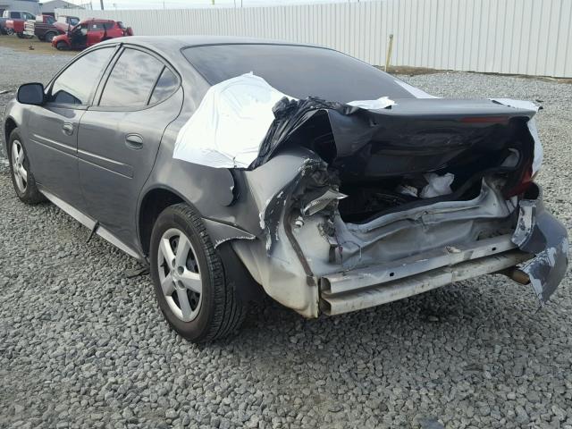 2G2WP552061276886 - 2006 PONTIAC GRAND PRIX GRAY photo 3