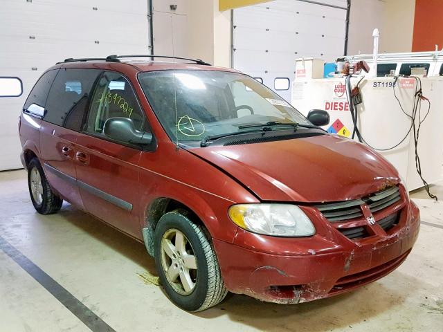 1D4GP45RX5B379841 - 2005 DODGE CARAVAN SX RED photo 1