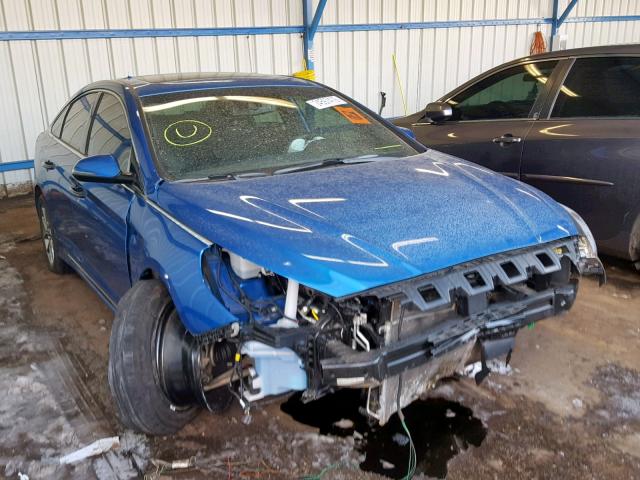 5NPE34ABXJH669028 - 2018 HYUNDAI SONATA SPO BLUE photo 1