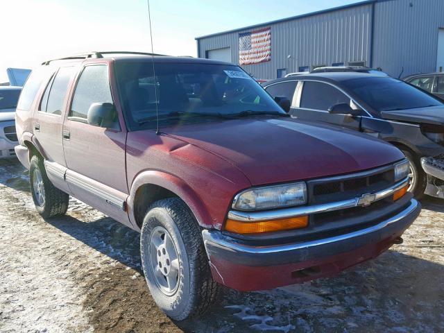 1GNDT13W2Y2148768 - 2000 CHEVROLET BLAZER RED photo 1