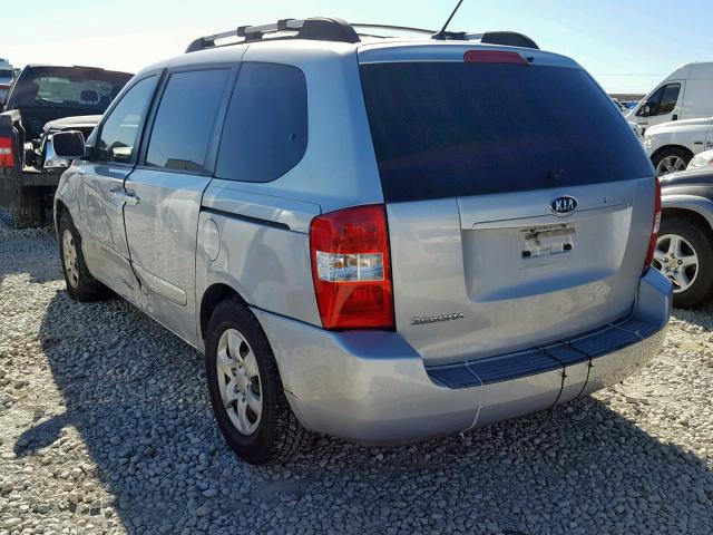 KNDMB133676134803 - 2007 KIA SEDONA EX SILVER photo 3