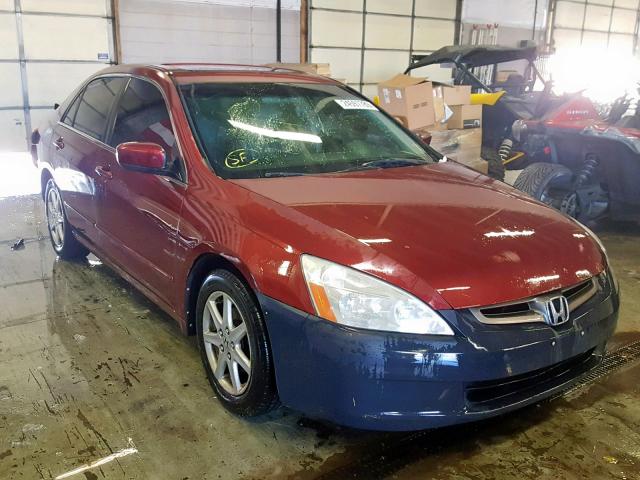 1HGCM66844A036776 - 2004 HONDA ACCORD EX MAROON photo 1