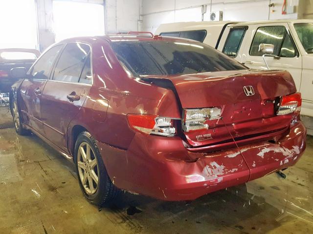 1HGCM66844A036776 - 2004 HONDA ACCORD EX MAROON photo 3