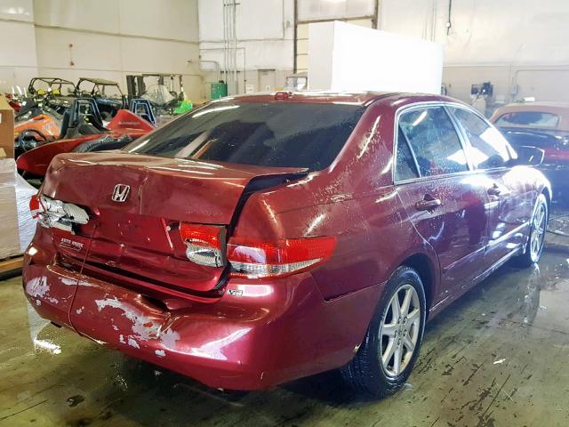 1HGCM66844A036776 - 2004 HONDA ACCORD EX MAROON photo 4