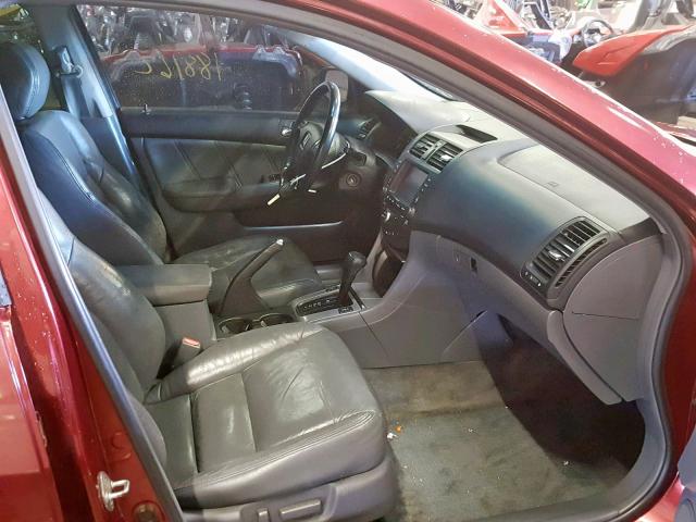 1HGCM66844A036776 - 2004 HONDA ACCORD EX MAROON photo 5