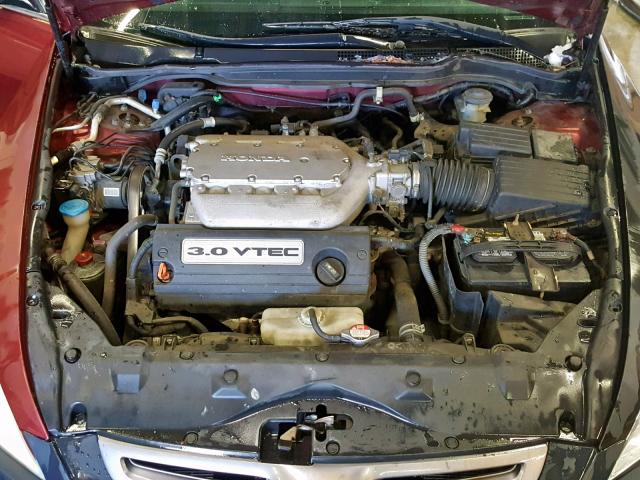 1HGCM66844A036776 - 2004 HONDA ACCORD EX MAROON photo 7